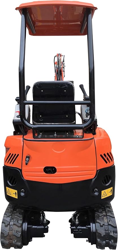 2000lbs Mini Excavator Small Excavator with Backhoe Thumb for Garden, Farm, Park, Road Micro Trench Digger Crawler, Gasoline EPA