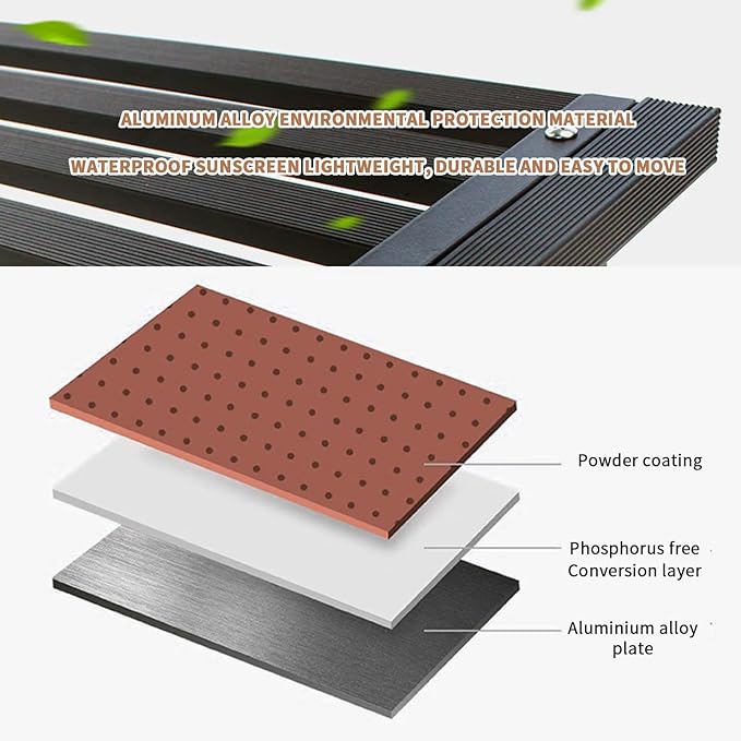 Metal Plant Stand, Rust-proof Aluminum Flower Pot Stand, Plants Display Stands Decoration Racks for Living Room Balconies and Gardens (90 Ebony)