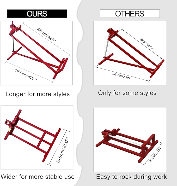 Lawn Mower Lift Jack, 890 Lbs Capacity Telescopic Maintenance Jack with Manual Handle & Power Tool Extension Handle,Adjustable Height-Lawn Mower Lift Table for Garden Tractors/Riding Lawn Mower