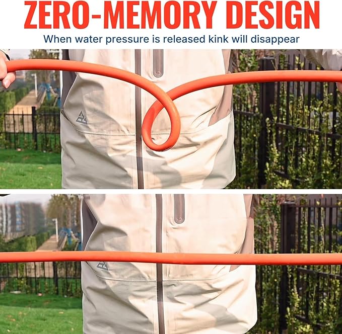 YAMATIC Heavy Duty Short Garden Hose 5/8 in x 5 ft with Swivel Fitting, Super Flexible Leader hose,All-weather, Lightweight, Burst 600 PSI