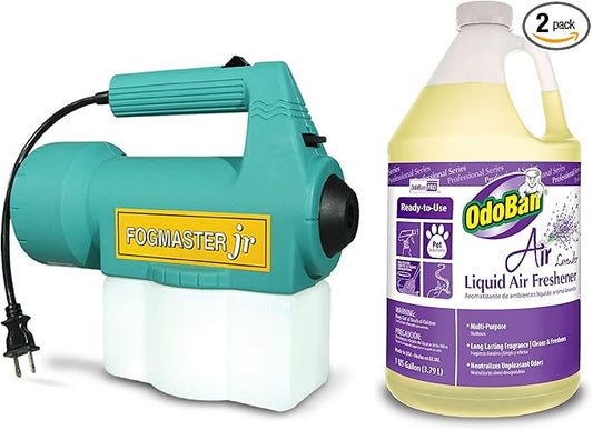 OdoBan Fogmaster Jr. Electric Handheld Fogger and Liquid Air Freshener, 1 Gallon, Lavender Scent