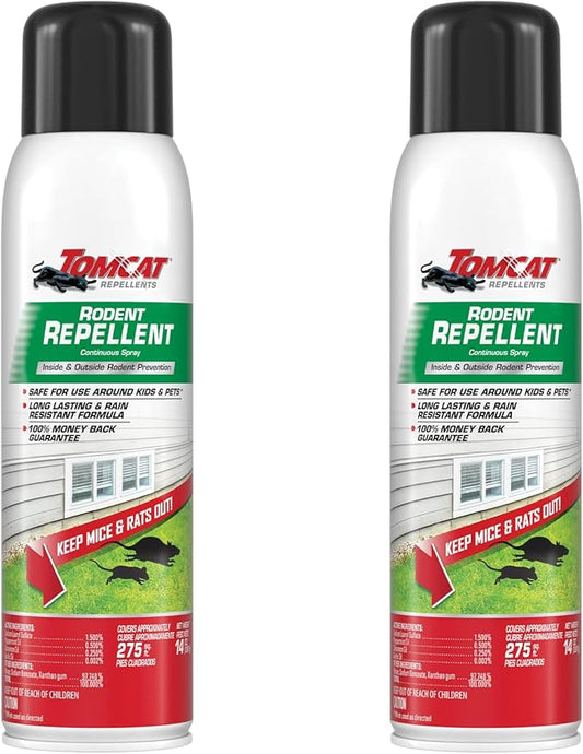Tomcat Repellents Rodent Repellent Continuous Spray, 2-Pack,14 oz