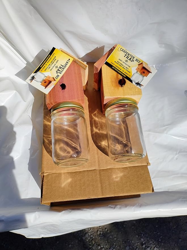 Amish Made Rustic Carpenter Bee Catching Device 2 Pack