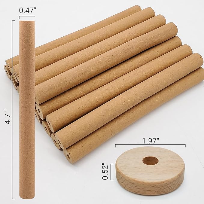 Hollow Citronella Incense Sticks with Natural Ingredients Citronella Lemongrass and Rosemary Oil Help You Better Enjoy Outdoor Life (18 Sticks)