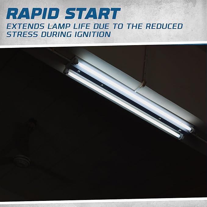 2 Pack - Replacement for Keystone KTEB-114-1-TP-FC 1 Lamp T5 Electronic Fluorescent Ballast with Normal Light Output | 120V Input with Rapid Start Operation | 0.95 Ballast Factor, UL-Approved