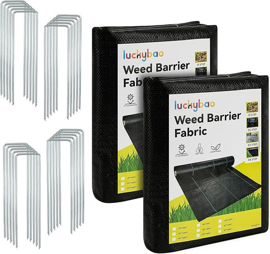 3ft*100ft Landscape Fabric,Weed Barrier Fabric,3.2oz Heavy Duty Weed Blocker Fabric,Weed Contorl for Underlayment,Gardening Weed Mat-Durable,Easy Installation