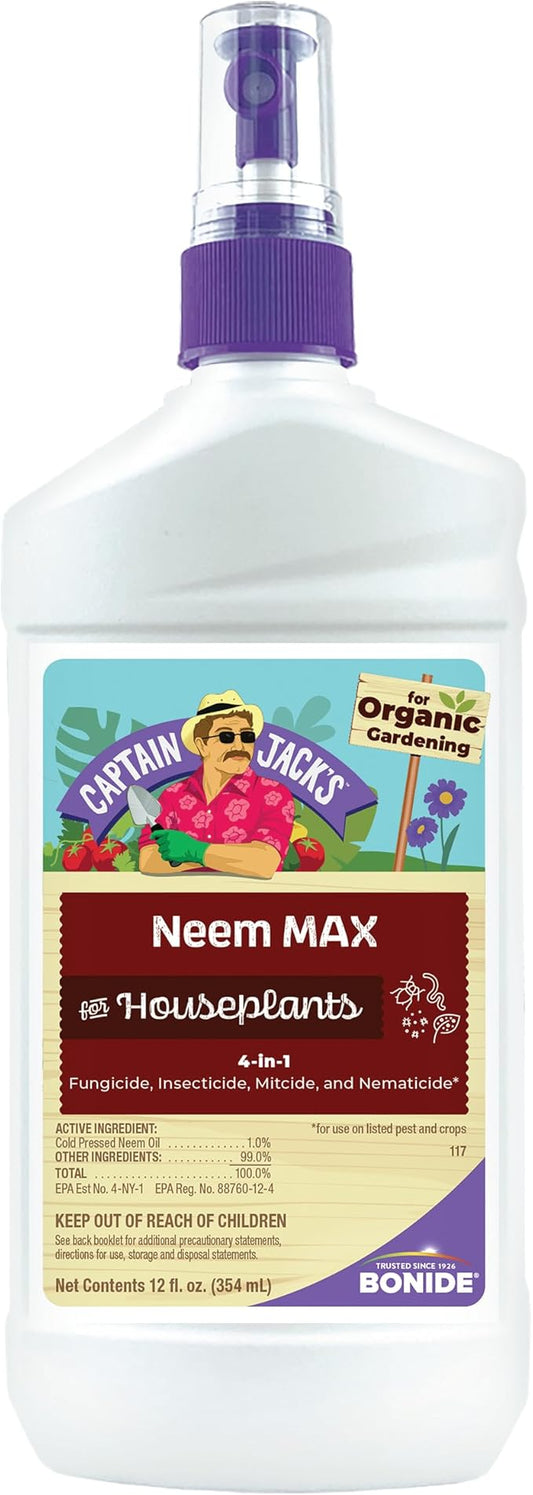 Bonide Captain Jack's 12 oz Neem Max Ready-to-Use Spray for Houseplants Indoors