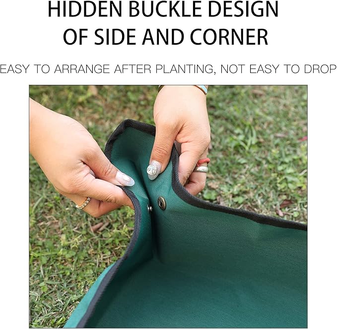 Oxford Houseplants Repotting Mat, Waterproof Indoor Plant Potting Tray, Foldable Bonsai Repotting Pad, Garden Soil Mess Workspace Cloth for Succulent, Cactus, Aloe Vers, 29.5 x 43.3