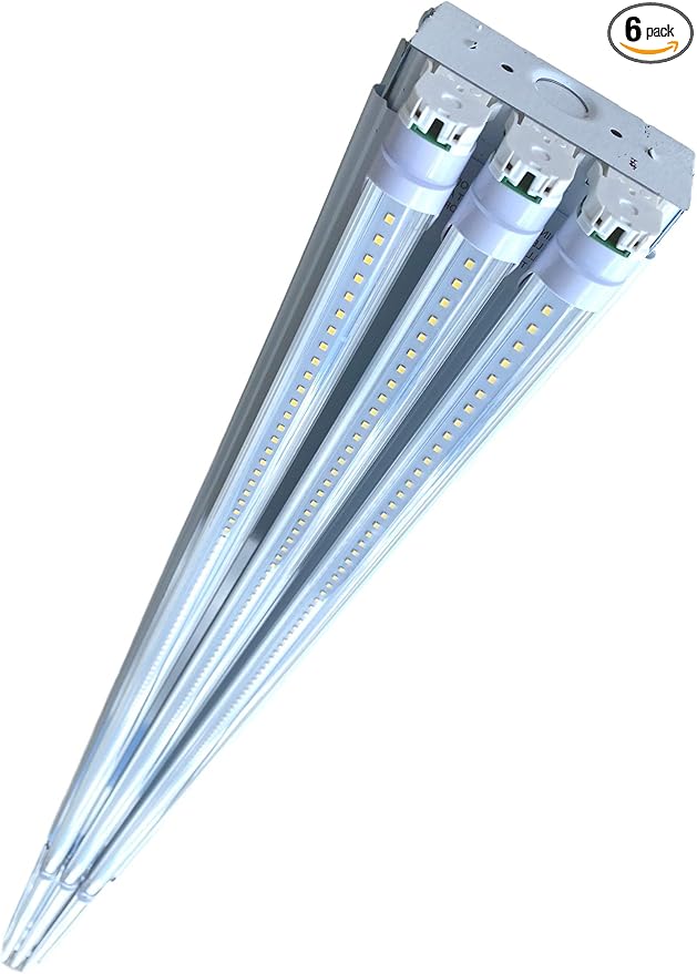 The Bolt 8' – 6 Lamp LED Shop Strip Light Fixture