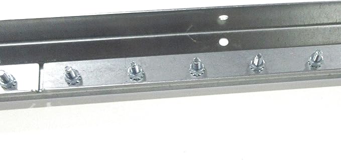 Strip Curtain Door Hardware - Commercial Industrial Strength Universal Jamb or Wall Mount Strip Door Hanger, 14 ga Galvanized Steel Plastic Strip Door Hanger - 3 Foot Section