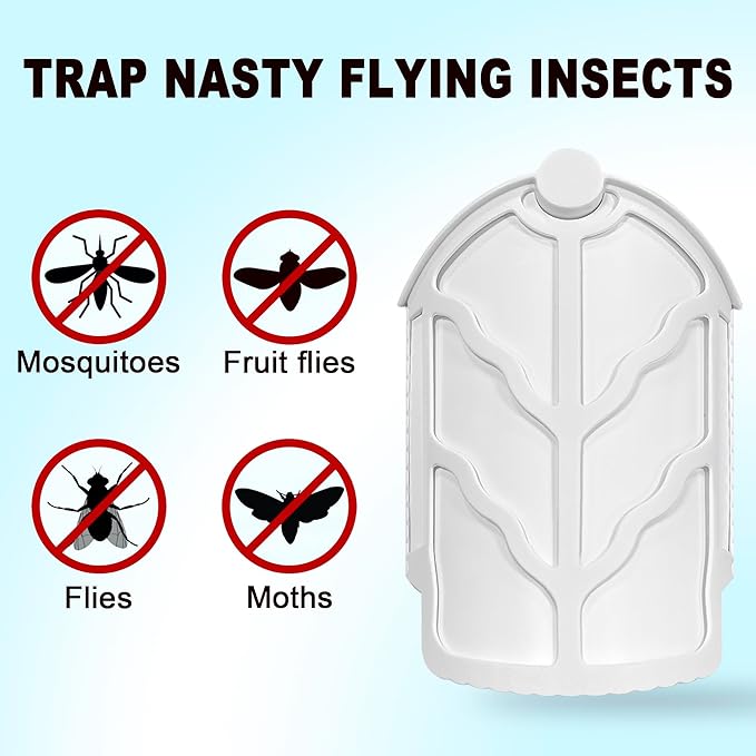 33 Pack Flying Insect Trap Refills Compatible with Zevo Flying Insect Trap M364 M364A and Max, Safe with Kids & Pets