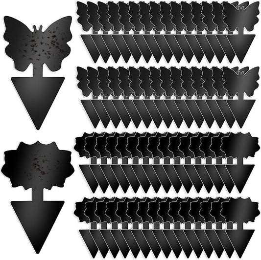 Fruit Fly Traps, 60 Pack Black Sticky Traps, Fungus Gnat Traps, Plant Fly Stickers for Indoor and Outdoor Use Protect The Plant