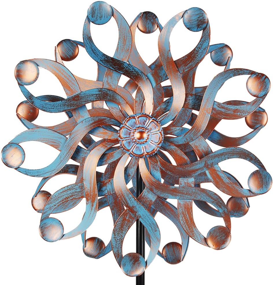 DREAMSOUL 22" Large Wind Spinners Outdoor, Outdoor Metal Kinetic Wind Spinners for Yard and Garden