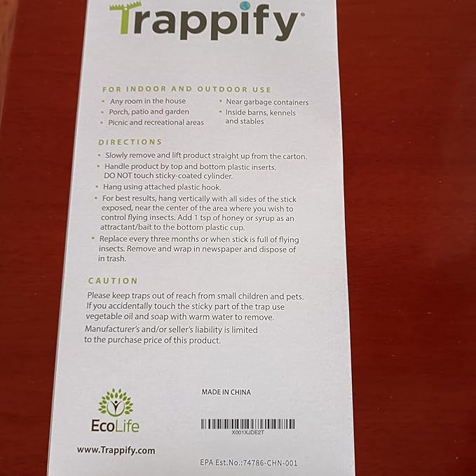 Trappify Sticky Gnat Traps for House Indoor - Yellow Fruit Fly Traps for Indoors|Outdoor Plants | Insect Catcher for White Flies, Mosquitos, Fungus Gnats | Disposable Glue Fly Trap Indoor (12 Pack)