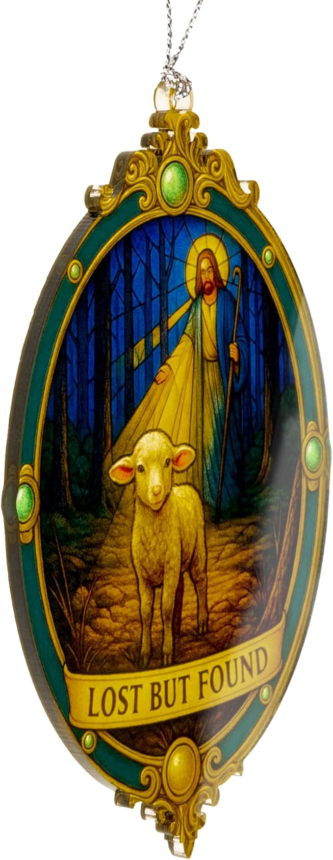 Lost But Found Christian Ornament – Christian Ornament – Religious Gifts – Bible Decor – Christmas Ornament – Suncatcher Effect Window Hanging – Car Hanging