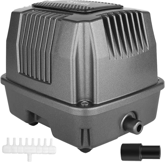 Powerful Linear Air Pump, KP-40 Pond Air Pump Pond Aerator, 635GPH Aeration System for Koi Pond Aeration, Aquarium, Waste Treatment, Fish Farm, Seafood Restaurant