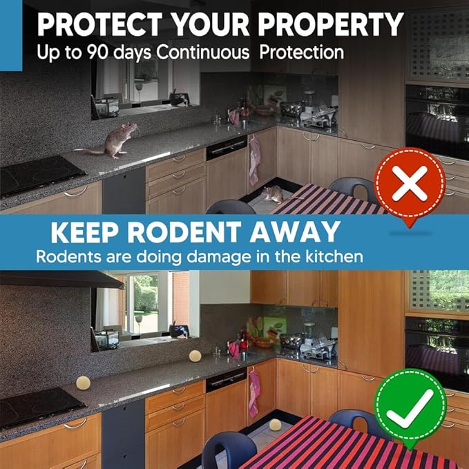 Rodent Repellent Indoor,Mouse Repellent,Mice Repellent Indoor,Rodent Away Repellant,Rat Repellent,Keeps Mice Away,Peppermint Oil Repel Mice from Nesting,Covers 50 sq. ft, Effective for 60-90 Days-8P