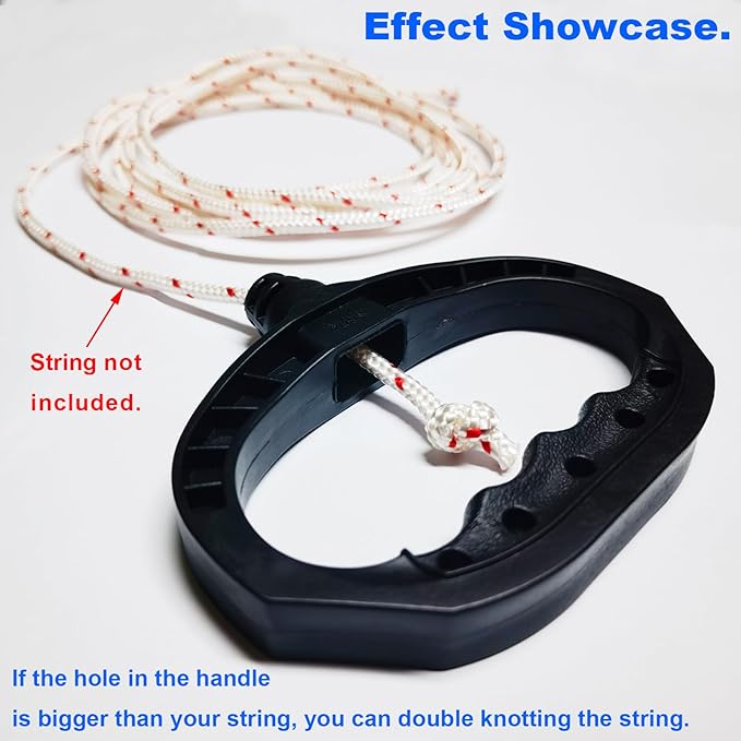 ZLKSKER Gasoline Engine Starter Handle Grip, Recoil Starter Pull Handle for Lawn Mower Generator Trimmer Snowblower, 2pcs