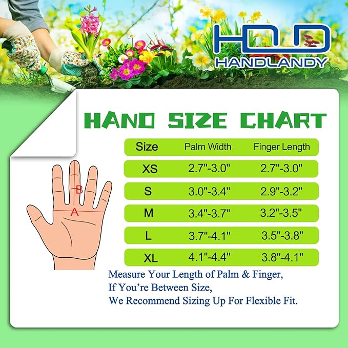HANDLANDY Pruning Gloves Long for Men & Women, Pigskin Leather Rose Gardening Gloves- Breathable & Durability Gauntlet Gloves