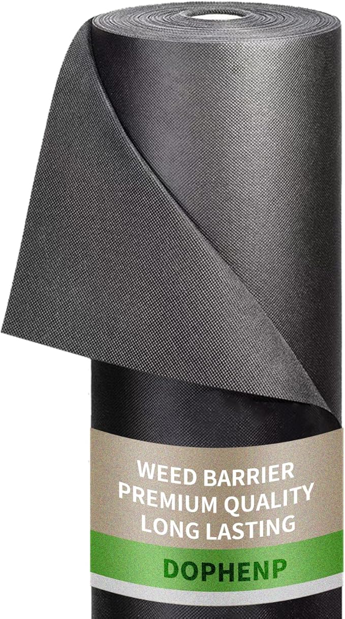 Non-Woven Weed Barrier Landscape Fabric, Durable Heavy-Duty Weed Removal Block, Easy to Set, Excellent Weed Control (3.2 oz) (3.2FT*32FT)