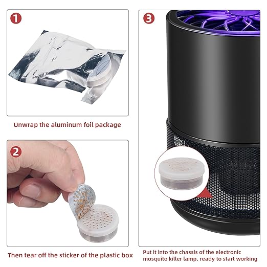 2025 Upgraded Octenol Pest Lures for Bug Zappers, 360-Day Lasting Lure Mosquito Attractant Bait Refill for Fly Traps, 12 Pack High Catch Rate Mosquito Attractant Indoor/Outdoor Traps