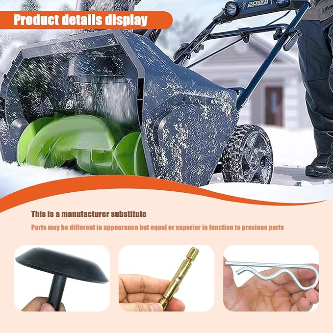 Snow Plow Skid Shoes Kit for Heavy Duty Quick Release Skid Shoes 2205063 and Snow Plow Shear Pin 2205071, 2208864 Compatible with Pol-RIS ATV 2015-2019 (Two Piece)