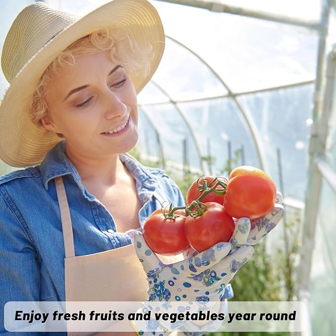 Farm Plastic Supply - Clear Greenhouse Plastic Sheeting - 6 mil - 4 Year UV Resistant Polyethylene Greenhouse Film, Replacement Cover, Hoop House Green House Cover for Gardening, Farming (16' x 28')