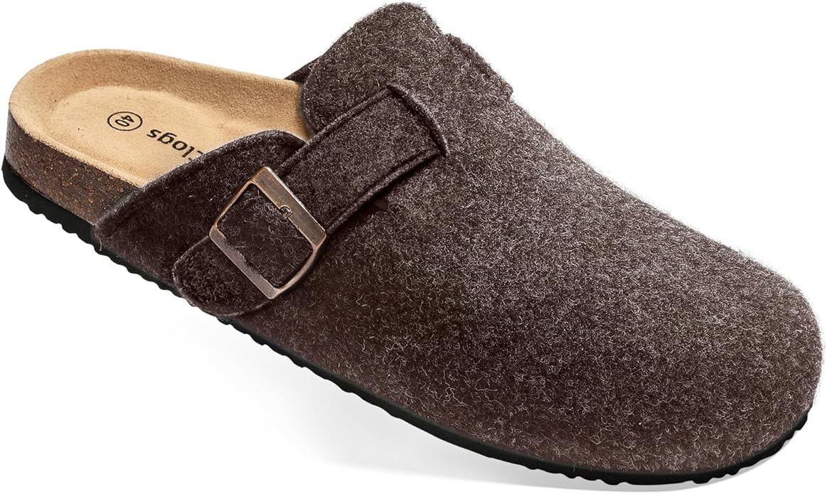 BULLIANT Comfort Clogs Slippers Sandals Nurse Work Shoes Unisex for Men Women with Cushioned Cork-Footbed