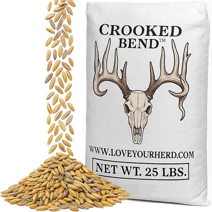 Last Resort, 25LB Bulk Size, Food Plot Seed for Deer, Mix of Cereal Grain Rye, Wheat, Triticale, Barley, & Oats, Pheasant, Turkey, Dove, Wildlife & Whitetail Hunting Foodplots & Pasture