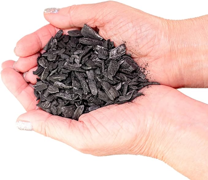 Horticultural Charcoal for Indoor Plants [1-Quart Bag] Black Diamond Soil Amendment for Orchids, Terrariums, and Gardening