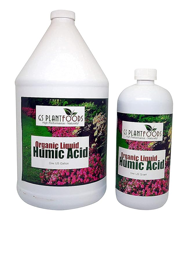 Humic Acid - Organic Liquid Humic Concentrate with Fulvic Acid - (275 Gallon Drum) - Multi-Purpose Soil Conditioner - Suitable for Gardens, Lawns, Houseplants & Trees