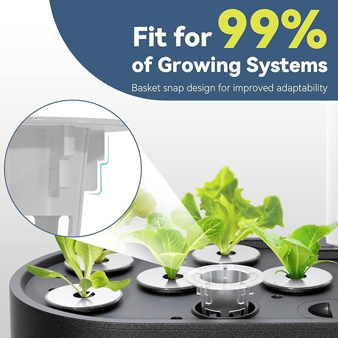 Mix Salad Seed Pods for Aerogarden, Ahopegarden, iDOO Hydroponics Growing System Indoor Herb Garden, 400+ Seeds(18-Pods)