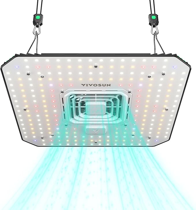 VIVOSUN AeroLight A150, Tunable Spectrum, LED Grow Light 150W w/Integrated Circulation Fan, Compatible with App, Used with Growhub Controller E42A/E25 to Achieve More Functions 2x4/3x3Ft Coverage