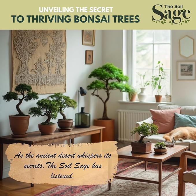 5qts/5l Premium Bonsai Mix - U.S.A. Made Ready to Use - Akadama, Pumice, Lava Rock, Pine Bark Fines - Large Bag for All Bonsai Tree Varieties - High Drainage Potting, Repotting