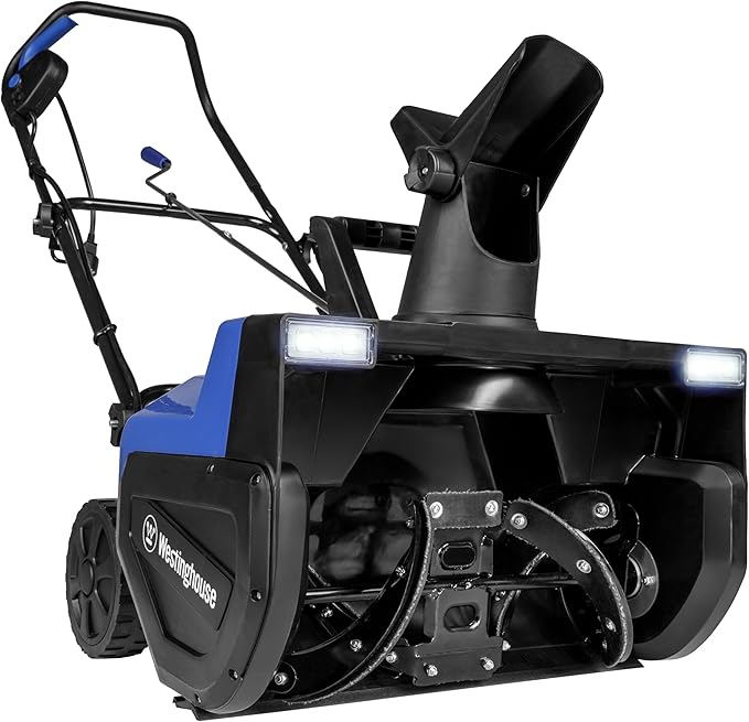 Westinghouse WSnow22 Corded Snow Blower 22 Inch, Steel Auger, Dual LED Lights, Electric Snow Blower with 25ft Throwing Distance, Plows 840lbs/min, Adjustable Chute
