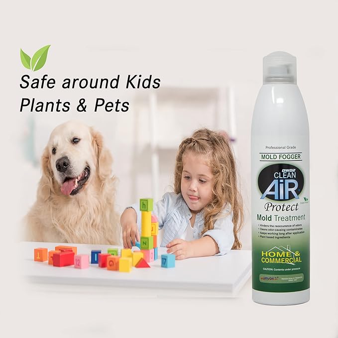 Protect™ Home & Commercial Mold-Treatment Plant-Based Mold-Odor Remover Fogger Treatment - eco-friendly solution for a safer and healthier living and working space. (14 oz)