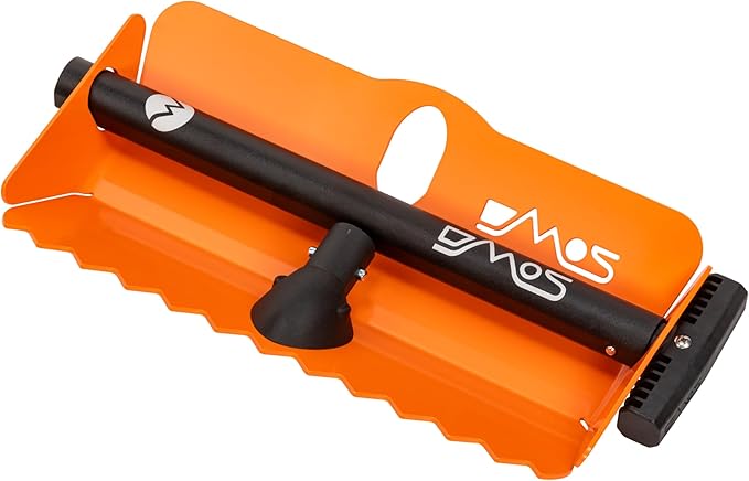 DMOS Stealth Shovel - Lightweight, Heavy-Duty Aluminum Sand & Snow Shovel with Extendable & Collapsible Handle for Camping, Overlanding, Survival, & Off-Road Use - Signal Orange - Regular