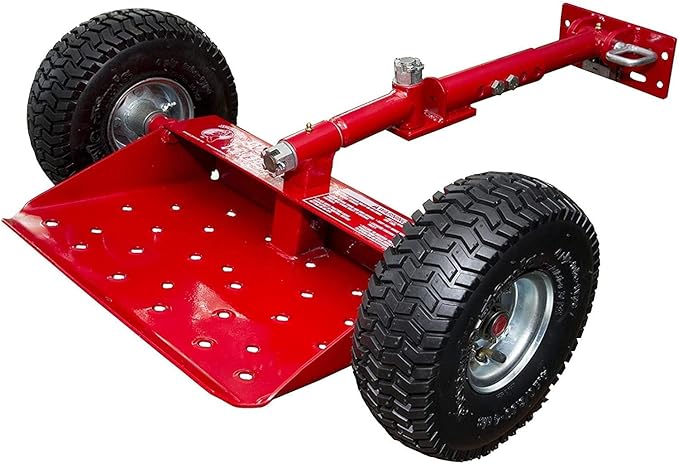 Jungle Jim's Jungle Wheels Lawn Mower Sulky for Lawn and Landscape Professionals (Red Jungle Wheels)