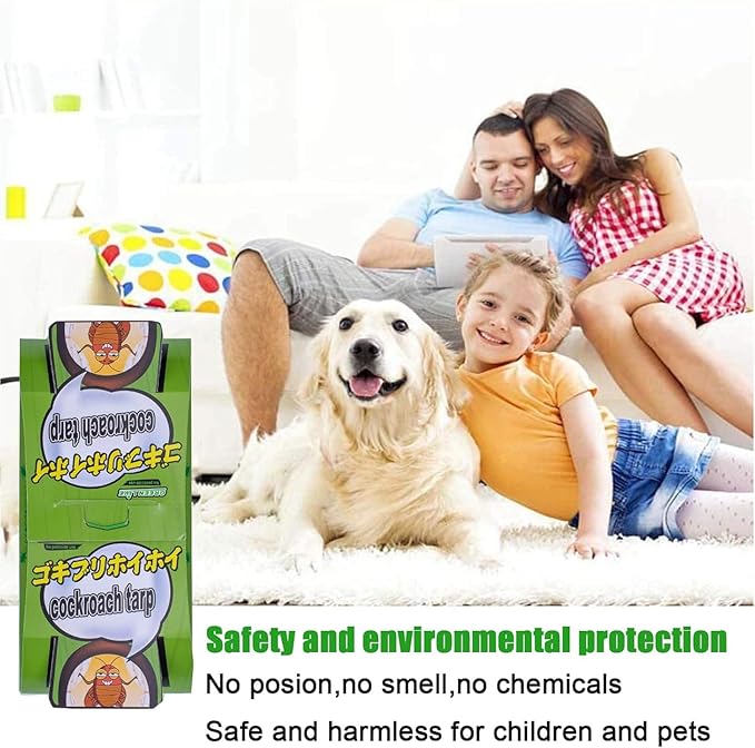 Roach Traps,Baited Glue Traps,Cockroach Trap Pet Friendly(5 apck)