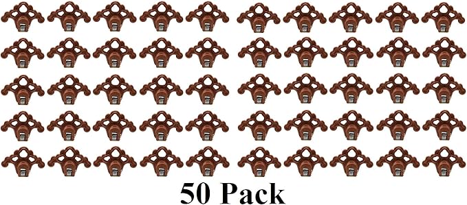 Plastic Roof Ice Guard Snow Guard Snow Stops for Standing Seam Metal Roofing - Multi-Color/Multi-Pack Listing (50, Bronze)
