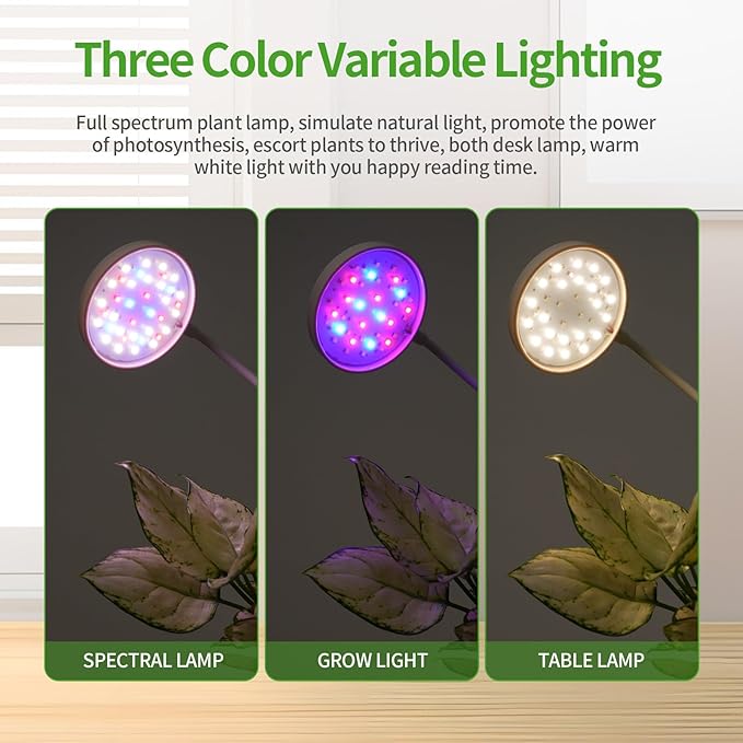 Indoor Planter Grow Light, Soil & Hydroponic Dual Mode, Automatic Timer for 3H/9H/12H, Full Spectrum 9 Dimmable Levels, Plants Germination Kit for 4 Pods, Ideal for Herbs, Flowers & Vegetables (Blue)