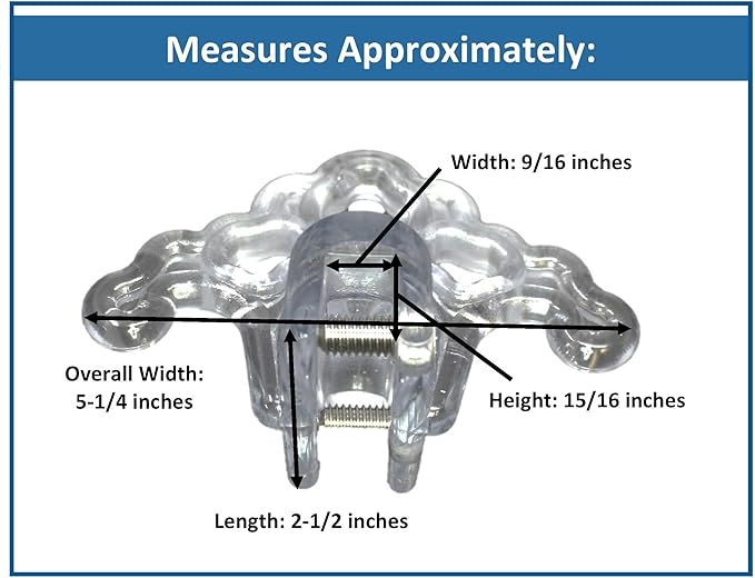 JSP Manufacturing Plastic Roof Ice Guard Snow Guard Snow Stops for Standing Seam Metal Roofing - Multi-Color/Multi-Pack Listing (1, Clear)