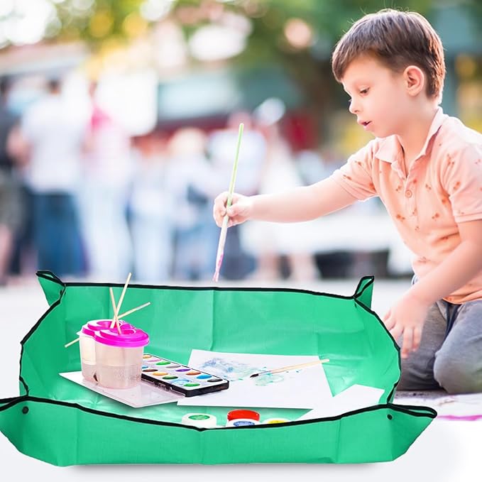 Potting Mat for Indoor Plant Transplanting, 29.5" X29.5" Waterproof Repotting Mat, Foldable Soil Change Mat Gardening Planting Mat - Gifts for Plant Lovers