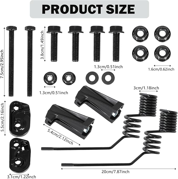 Spring Style Rail Mount Ice Scratchers, Snowmobile Ice Snow Scrtchers Kit Snowmobile Ice Sratchers Compatile with REV G4 REV-XM REV-XP Summit, Replace OEM# 860201728