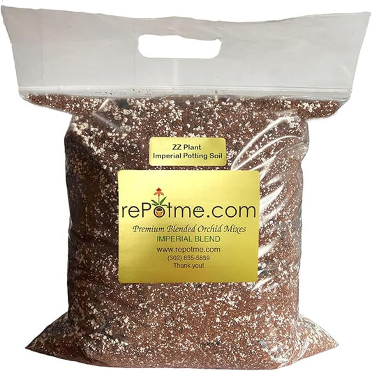 rePotme ZZ Plant Potting Soil - Imperial Houseplant Mix - Standard Bag (8 Quarts) - Great Potting Mix for Indoor Plants