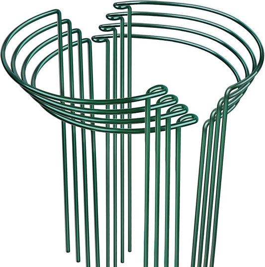 LEOBRO Plant Support, 8PCS Peony Cages and Supports, Plant Stakes for Indoor Plants, Outdoor Plants, Plant Holders, Tomato Monstera Hydrangea Support Cage, 10" W x 15.8" H