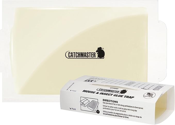Catchmaster Mouse & Insect Super Glue Traps 30PK, Mouse Traps Indoor for Home, Extra Strength Sticky Pest Control Adhesive Tray for Catching Bugs, Rats & Rodents, Non Toxic Bulk Pre-Baited Glue Boards