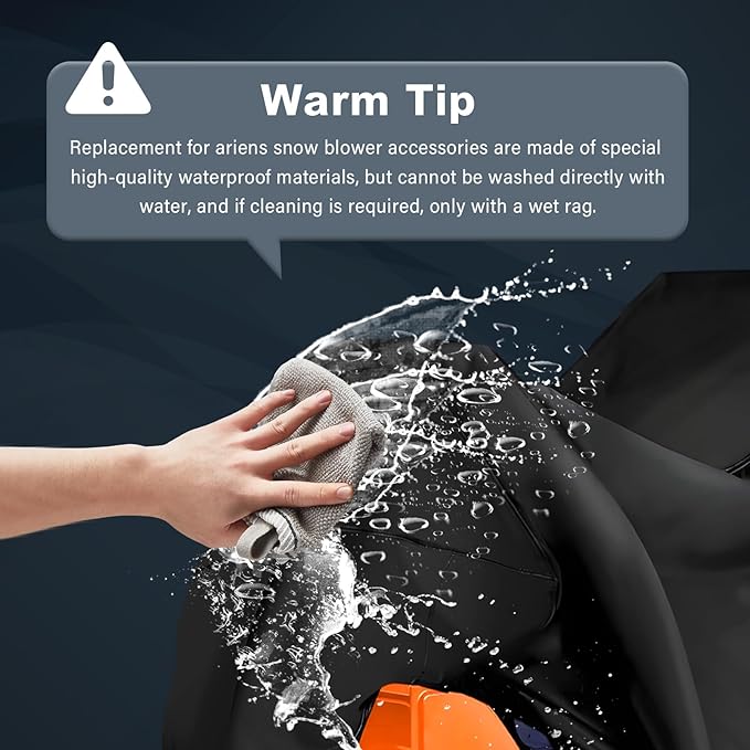 726015 Snow Blower Cover Tarp,Universal Heavy Duty 2-Stage Snowblower Cover Compatible with Ariens,EGO,Honda,Ryobi Cub Cadet,Troy Bilt,Snow Joe,Toro and PowerSmart Outdoor Snow Thrower Cover,Black