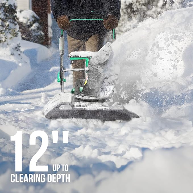 LiTHELi Cordless Snow Blower 2x20V, 20 Inch Battery Powered Snow Thrower with Brushless Motor Electric Snow Remove Machine, 2 x4.0 Ah Batteries & Charger