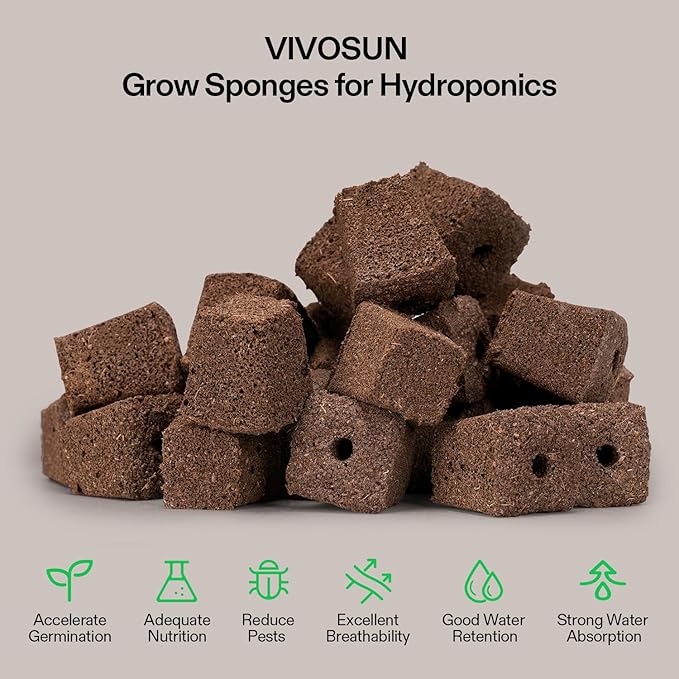 VIVOSUN Hydroponics Growing System 108 Plant Sites, 3 Layers 12 Food-Grade PVC-U Pipes Gardening System Grow Kit with Water Pump Timer, Nest Basket and Sponge for Leafy Vegetables